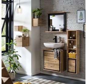 furniture-nabytek.cz - Masívna sada kúpeľňového nábytku Jolo z akáciového dreva, lakovaná, hnedá