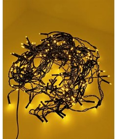 LED vianočná vonkajšia svetelná reťaz 200xLED/230V 7,6 m IP44 čierna