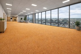 Metrážny koberec e-blitz 55, na mieru, šíře 4m, oranžová, ab (mriežka), chodba / predsieň, ITC