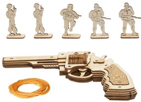 Robotime Rokr 3D Puzzle Corsac M60 dřevěná pistole LG401 172 ks