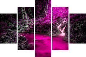 Obraz - Ružový les (150x105 cm)