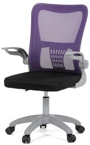 Autronic BONTEC Detská stolička, výškovo nastaviteľná, šedá sieťovina, KA-K2008 GREY Farba: Fialová