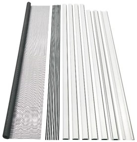 Livarno home Hliníková sieťka proti hmyzu na dvere, 100 x 210 cm (biela)  (100387366)