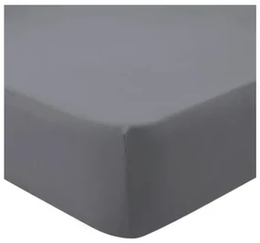 Posteľná plachta jersey tmavosivá TiaHome - 160x200cm