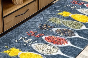 Protišmykový koberec / behúň ANDRE 42760 sivý / zelený