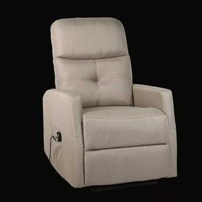 LuxuryForm DESIGN Elektricky polohovateľné televízne kreslo SEMIR - béžové