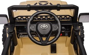 LEAN CARS Elektrické autíčko Toyota FJ 4x4, khaki