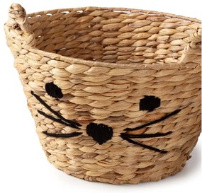 Detský kôš na hračky z vodného hyacintu v prírodnej farbe ø 35x26 cm Cat – Compactor