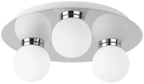 RABALUX Stropné osvetlenie do kúpeľne BECCA, 3xG9, 28W, 30cm, okrúhle