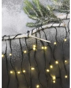 LED Vianočná vonkajšia reťaz 600xLED/8 módov 15m IP44 teplá biela