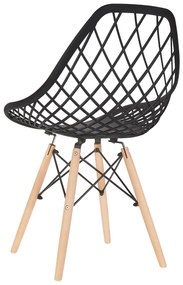 Bestent Jedálenská stolička škandinávsky štýl Black String