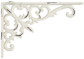 Čierna antik liatinová policová konzola Ornament - 18*3,5*12 cm