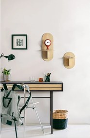 Polica v dekore duba v prírodnej farbe Soft - Woodman