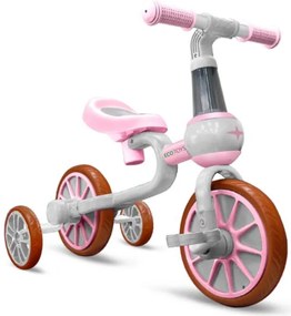 Odrážadlo/bicykel 4v1, ružové, Eco Toys