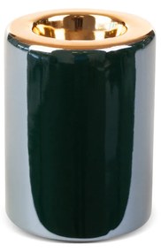 KERAMICKÝ SVIETNIK AMORA 7X10 CM TMAVOZELENÁ