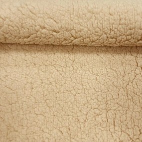 Metráž Baranček sherpa LIGHT - Hnedá karamelová svetlá