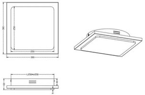 TRIO - LED Stmievateľné stropné svietidlo DENVER 1xLED/20W/230V patina