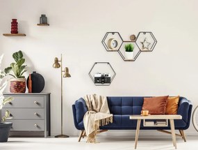 Tutumi Nástěnná police HEXAGON
