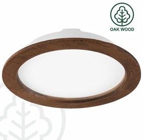 LED Podhľadové svietidlo WOODY SPOT LED/23,5W/230V 4000K čerešňa ø 23,5 cm