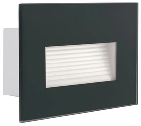 Kanlux 33692 - LED Vstavané svietidlo GLASI LED/3W/230V 3000K IP44 antracit KX0416