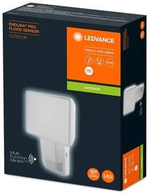 Ledvance - LED Vonkajší nástenný reflektor so senzorom FLOOD LED/15W/230V IP55