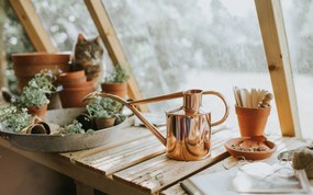 HAWS Set krhličky s kropítkom a rozprašovača Copper