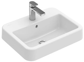 Villeroy & Boch ARCHITECTURA - Zapustené umývadlo, 560x440x180 mm, s prepadom, biela alpin CeramicPlus 419355R1