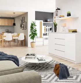 Komoda Koa (biela). Akcia -17%. Vlastná spoľahlivá doprava až k Vám domov. 1128688