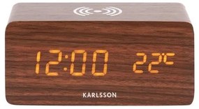 Karlsson 5933DW LED budík/hodiny s nabíjaním 15 cm