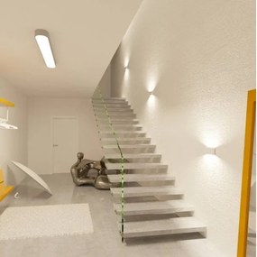 LED2 - LED Vonkajšie nástenné svietidlo FLAT 2xLED/3W/230V IP65 biela