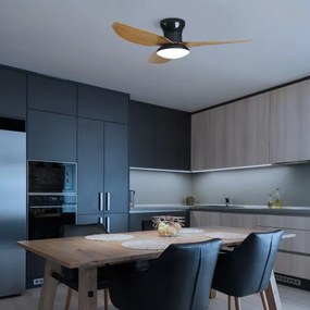 Brilagi-LED stmievateľný stropný ventilátor LED/30W/230V 3000-6500K čierna/hnedá