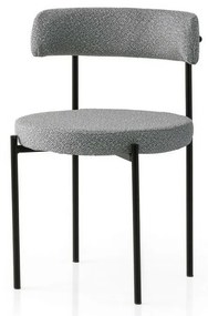 Súprava jedálenských stoličiek Gini Dark Grey and Black, 2 ks