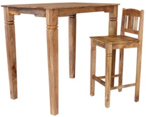 furniture-nabytek.cz - Barový jedálenský stôl z masívu mango 80x110x80