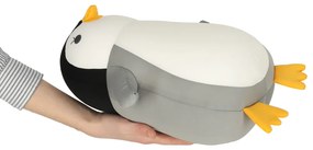 KIK Cestovný vankúš 2v1 na krk a maskot tučniak