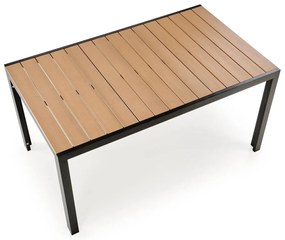Záhradný stôl Fierro 150 cm hnedý/čierny