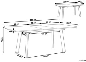 Jedálenský stôl SALVIDO (tmavé drevo + čierna) (pre 6 až 8 osôb). Vlastná spoľahlivá doprava až k Vám domov. 1026753