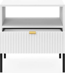 Nočný stolík Nova, biely