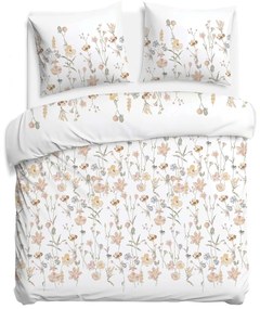 SATÉNOVÉ OBLIEČKY SATYNLOVE 180X200 CM, 2KS 70X80 CM KVETY