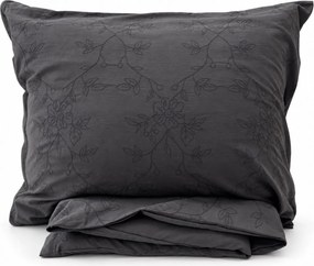 Obliečky bavlnené Luxury Žakár sivá 200x140cm+90x70cm TiaHome
