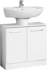 XXXLutz SKRINKA POD UMÝVADLO, biela, biela, 60/62/33 cm Carryhome - Kúpeľňové skrinky - 001977012402
