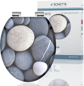 Eisl Sanitär WC sedadlo MDF Soft Close Grey Stones 80130