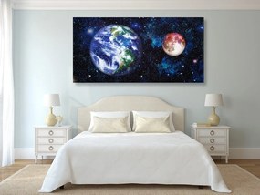 Obraz akvarelový vesmír