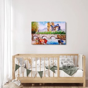 Obraz - Olejomaľba mesta (90x60 cm)
