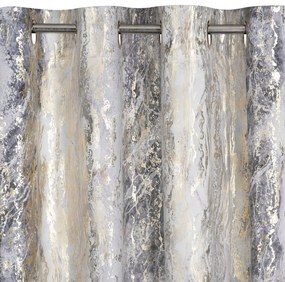 ZATEMŇOVACÍ ZÁVES NA KRÚŽKOCH SOFI 135X250 CM VZOROVANÁ