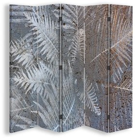 Ozdobný paraván, Palmové inspirace - 180x170 cm, päťdielny, korkový paraván