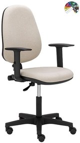 ALBA Kancelárska stolička DIANA čalúnenie KOŽENKA Valencia, Silvertex