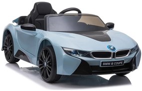 RAMIZ ELEKTRICKÉ AUTÍČKO BMW i8 - NELAKOVANÉ - MODRÉ - 2x35W MOTOR - 1x12V4,5Ah - BATÉRIA - 2021