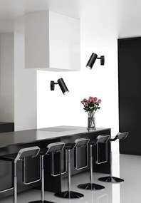 Candellux Čierne stropné/nástenné svietidlo Colly pre žiarovku GU10 91-01658