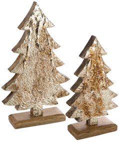 DEKORAČNÁ SOŠKA WOOD1 SADA 2KS 12X21 CM VIACFAREBNÁ