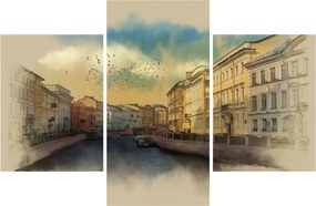 Obraz - Moyka rieka, Petrohrad, Rusko (90x60 cm)